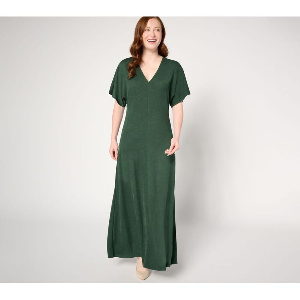 Wacoal Women's Petite Dress PS Label Crepe Knit Green A671458